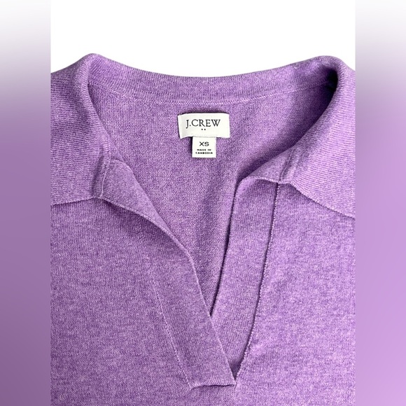 J. Crew Polo Sweater in Vibrant Orchid, Size XS - Picture 6 of 10